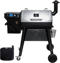 Z GRILLS Electric Wood Pellet Grill Smoker with PID 3.0 Controller 450°F Max Temperature 8-in-1 Outdoor Grill &amp Smoker 459 Square Inches Cook Area Meat Probes Rain Cover (450E PRO)