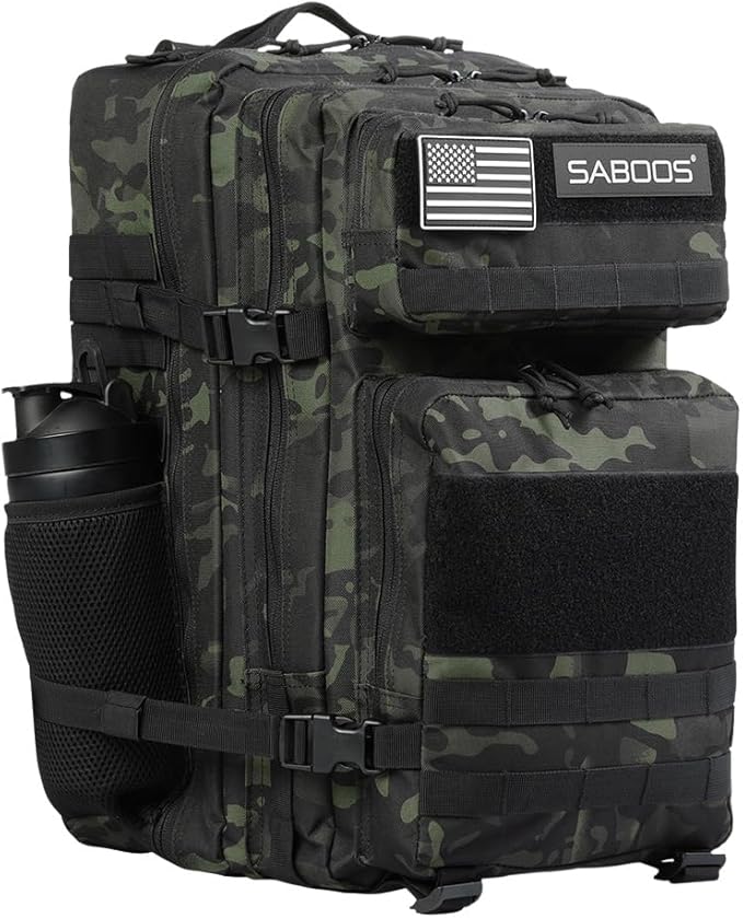 Military Tactical Backpack for Men 45L Molle Army 3 Days Assault Pack Bug Out Bag Water Resistant