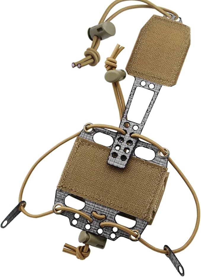 Tactical Helmet Battery Pouch Elastic Adjustment Battery Storage Holder Pack Counterweight Bag for Airsoft Helmet