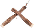 LALAFINA 2pcs Wooden Axe Handles Replacement Short Curved Handles for Hatchet Hammer Hanging Solid Wood Construction
