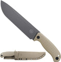 Off-Grid Knives - TRACKER-XXL Fixed Blade Knife Cryo D2 Blade Steel G10 Scales Kydex Sheath OG Lo-Pro Belt Attachment Chopping Camping Bushcraft Hunting Survival (Coyote)