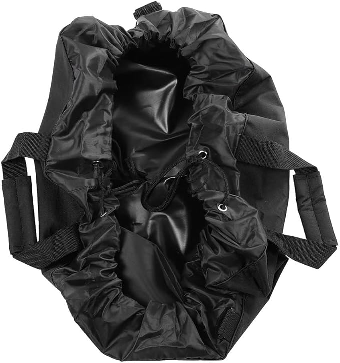 Oxford Cloth Wetsuit Changing Mat | Sturdy Surfing/Beach Pad with Shoulder Strap | Multi - Functional Dry Bag for Swimming/Outdoor Activities | Includes Storage Pocket (Black)