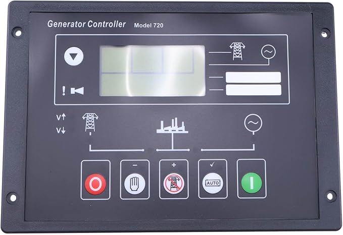 Self-Starting Control Module Genset Controller with Monitoring Function LCD Display DSE720 Compatible with Deep Sea Auto Start Generator EFI and Non-EFI