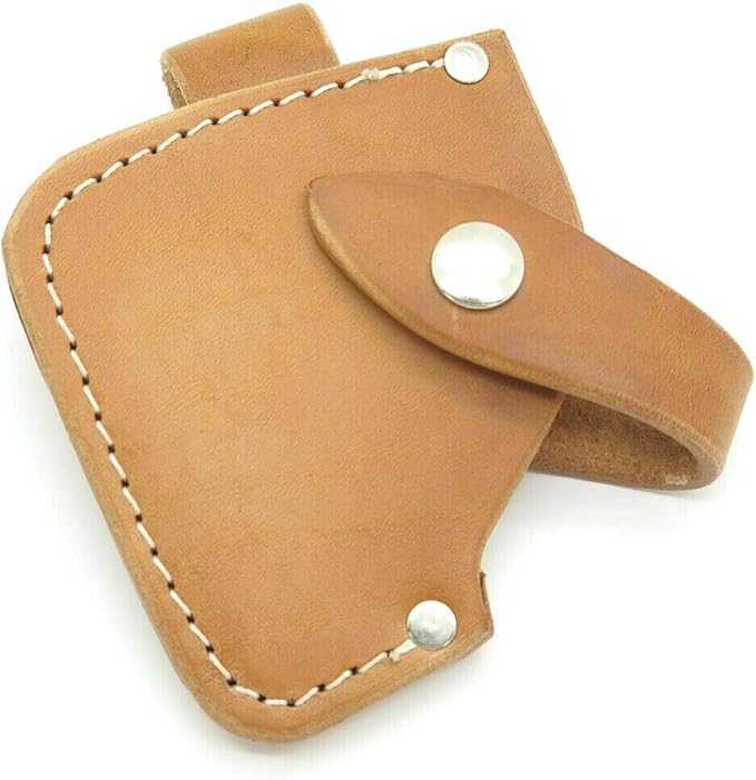 3.125 Blade Leather Camp Axe Hatchet Camping Fixed Knife Sheath