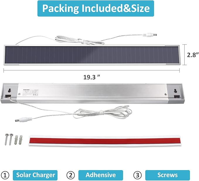 Solar Charger 7.4V/8.4V Solar Panel Charger for Window Shades Dual Cell Series Li-ion Device Solar ChargerMotorized Curtain or Motorized Blinds 8.4V Charger