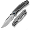 Tactical Folding Knife - 8.7in Overall Length 3.7in D2 Steel Blade Full Steel Handle EDC Pocket Knife for Camping Survival &amp Daily Carry