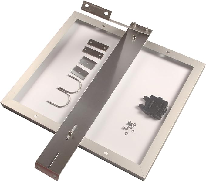 Pole Mount Kit for 30W to 60W Solar PanelsHeavy Duty Adjustable Aluminum Mounting Bracket Kit with Hardware for OutdoorSolar PanelAntennaCamera Mount45-Degree Tilt Mount Fits 2-Inch Diameter Pole