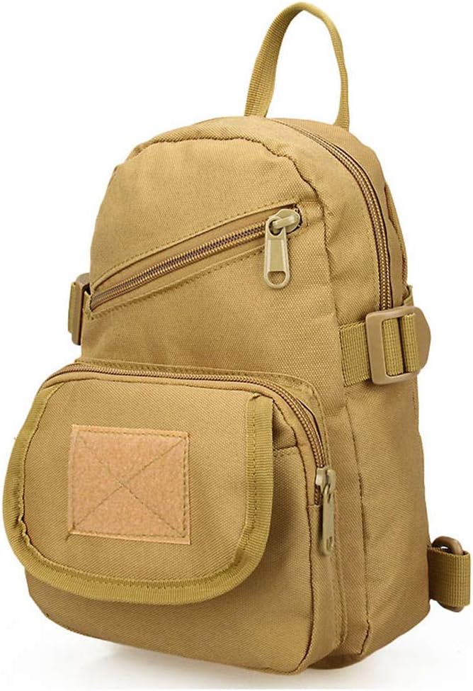 Sunnystacticalgear Outdoor Sports Hiking Sling Bag Shoulder Pack Camouflage Tactical Chest Pack - Tan