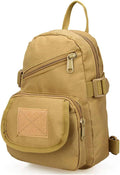 Sunnystacticalgear Outdoor Sports Hiking Sling Bag Shoulder Pack Camouflage Tactical Chest Pack - Tan
