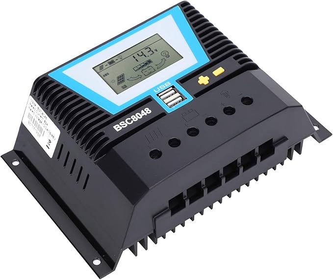 Fydun BSC8048 Solar Controller  for Variety Batteries 80A 12V 24V 36V 48V Energy Controllers Charging Control Parameter LCD Display Panel Regulator