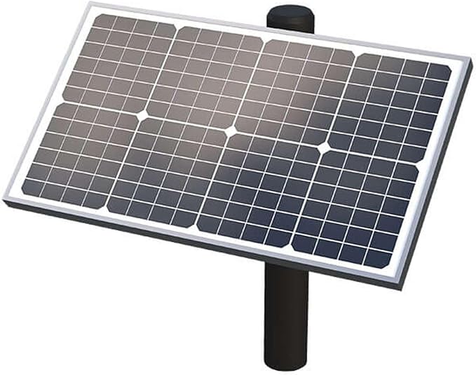 Ghost Controls 30 Watt Monocrystalline Solar Panel Kit for Automatic Gate Opener Systems Model AX30