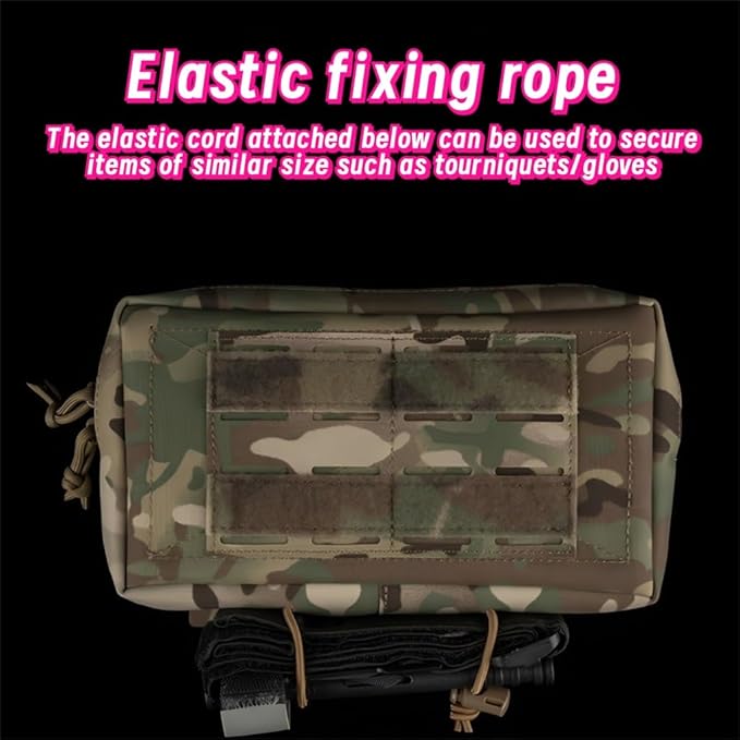 Outdoor Tactical Fanny Pack Molle Accessory Bag - Multifunctional GP Bag Nylon 23x14cm 0.158kg Durable