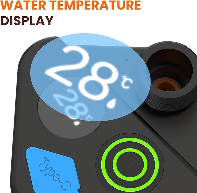 Portable Shower for Camping with Reverse Charging FunctionPortable Shower Pump with Rechargeable ElectricPortable Shower HeadPortable Hosewith 3 Spray Modes for CampingHikingTraveling