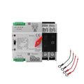 63Amp AC220V Automatic/Manual Transfer Switch 2P 50/60Hz 2POLE 63A Mini ATS Auto Dual Power Switch W2R for Home Generator Din Rail Mount Cn Automatic Changeover Fast Transfe for SolarRvLv Power