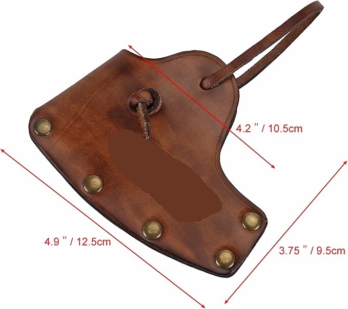 PU Leather Axe Cover Hatchet Sheath Case Axe Protector Sleeve Camping Accessories Outdoors Woodworking for Outdoor Camping Blade Protection