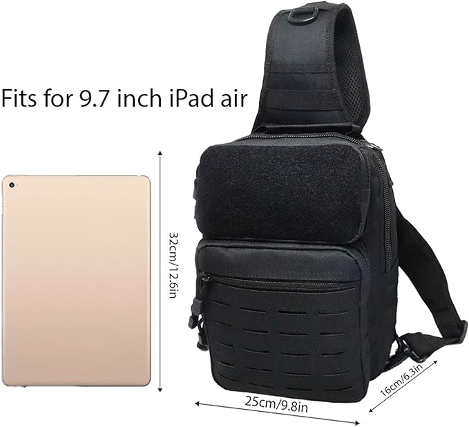 Tactical Sling Bag Backpack for Men Molle Shoulder Bag Pack Daypack Backpack for Hunting Hiking Traveling Camping
