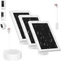 3 Pack Solar Panel for Ring Camera(2nd Generation) Dustproof Waterproof 5W Solar Panel with 10FT/3M Long Cable for Stick Up &amp Pro Spotlight Cam Battery for Security Camera