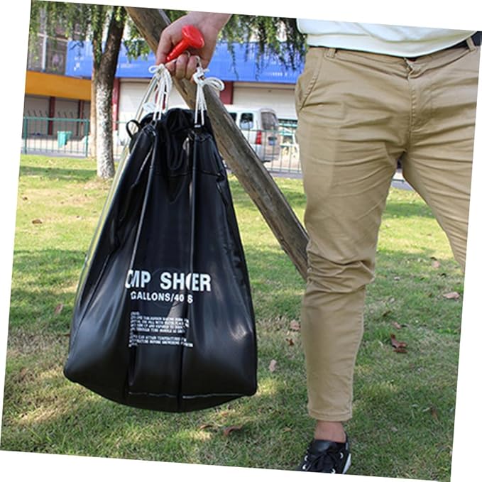 KESYOO Portable Solar Shower Bag 5 Gallon Camping Shower Solar Heating Outdoor Use Lightweight for Camping Hiking and Travel