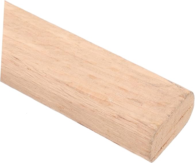 HOMSFOU 2pcs Broad Wooden Handle Ax Replacement Kit Camp Wood Handle Easy Install