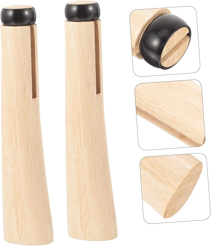 HANABASS 2set Wooden Hatchet Handle Replacement Durable Wood Grip for Axes Easy to Install for Camping Gardening and Outdoor Activities