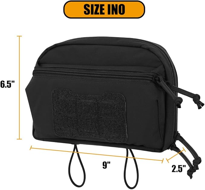 KRYDEX Tactical Admin Pouch with Molle GP Pouch Modular Pouch Utility Fanny Pack for Vest and Chest Rig