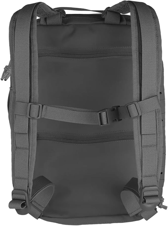 Large Lightweight Tactical First Aid Backpack - Durable Tear-Resistant Medical Organizer with Multipurpose Back Panel(Wolf Grey)