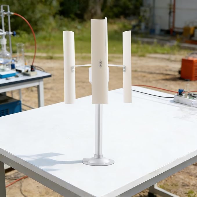 Vertical Axis Wind Turbine Model3-Blade Axis Wind Turbine GeneratorDIY Wind Power Generator KitDIY Portable Winds Power Turbine12V 40W 3-Phase Permanent Magnet MotorWindmill Power Charger