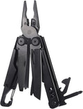 Multi Tool 14-in-1 Full-Size Lightweight EDC Multi-Purpose Pliers Household Screwdriver Camping Outdoor Gear Nylon Bag Tools Gifts for Guys Gifts for Hunters Men who have Everything (Black)