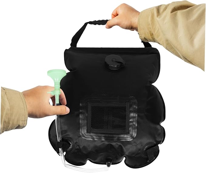 KESYOO Portable Solar Shower Bag Outdoor Camping Shower Removable Hose Lightweight Design for Hiking Beach and Travel