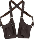 Secure 2pcs Medieval Leather Harness Holster Bag Hidden Anti-theft Wallet &amp Phone Pouch