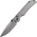KANSEPT Eaglestrike Pocket Knife 3.73 Stonewashed CPM S35VN Blade Bead Blasted Titanium Handle with Diamond Pattern and Thumb Stud Lock for EDC Camping Hiking Survival Gifts for Men K1095V4