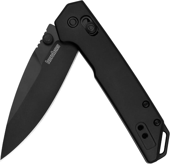 Kershaw Mini Iridium Folding Pocket Knife 3 inch D2 Steel Blade DuraLock Aluminum Handle Pocketclip