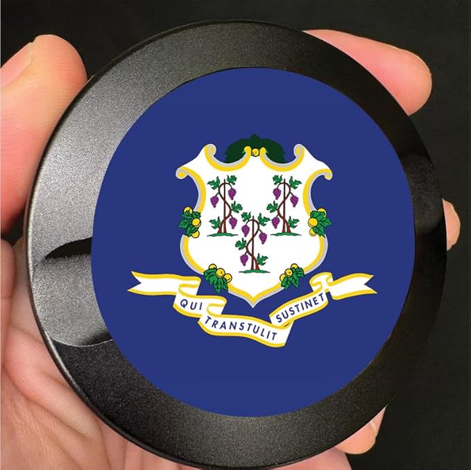 Brotherhood Metal Zyn Container - Metal Zyn Holder - Zyn Metal Can - Metal Container for Zyn Holder - Metal Zyn Can Golf Gifts for Him - Zyn Containers for Golf - Connecticut State Flag