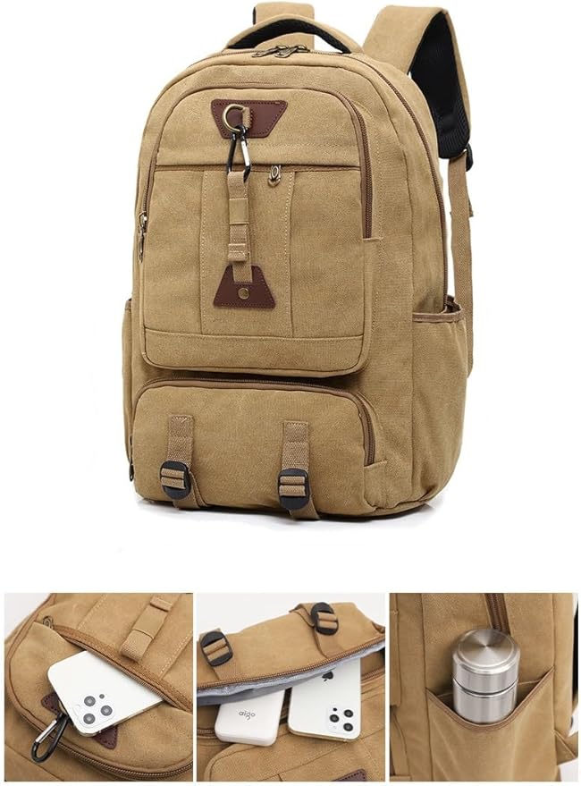 Tactical Backpack Military Molle Hiking 20-35L men's outdoor travel bag duffle bag green