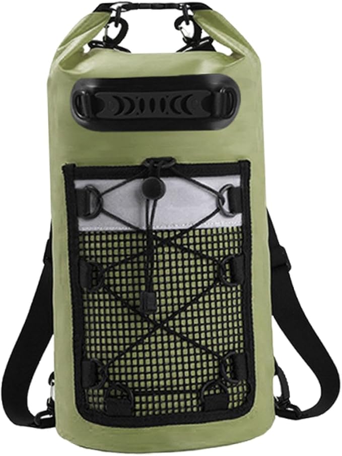 Dry Bag Storage Bag with Handle Comfortable for Hiking Men/Women Camping Boating Green
