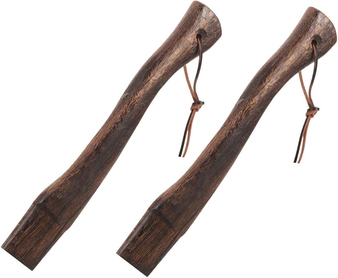 balacoo 6pcs Wooden Axe Grip Axe Handle Replacement Hardwood Handle for Firewood Gardening Hiking Hunting