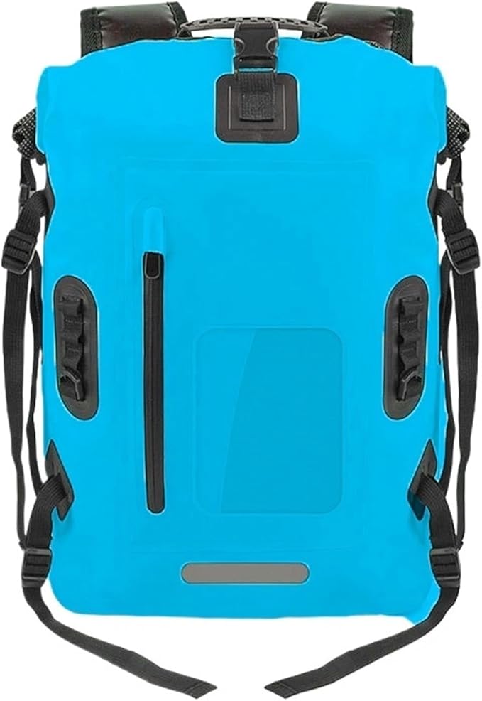 Waterproof Dry Bag 30L Waterproof Drift Bag Swimming Backpack Large River Trekking Shoulder Diving Wet Dry Rafting Canoeing Kayak PVC Camping Bag for SwimmingBoating(Blue)