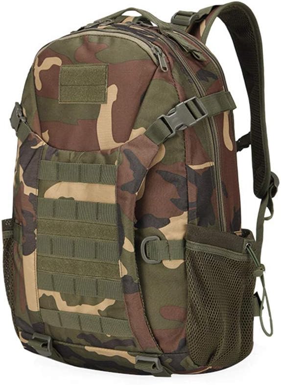 Outdoor Sports Pack Hiking Bag Tactical Rucksack Camo Knapsack Combat Camouflage Tactical Molle 30L Backpack - WL