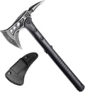 JXE JXO Camping Axe Tomahawk with Spike Survival Hatchet with Sheath Nylon Fiber Handle for Outdoor Survival Hiking Camping （14.5 inch）