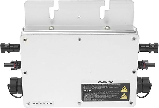 Solar Power Inverter 800W Solar Powered Inverter with LCD Display 22-50VDC 120V (90-140VAC) &amp 230V (170-260VAC) for Commercial Areas Power Plants and Schools (Silver)