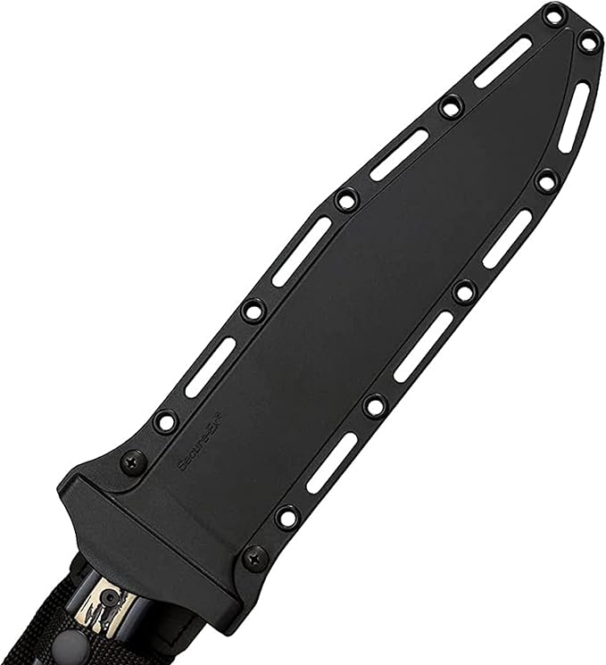 Cold Steel Drop Forged Bowie 52100 Steel Single-Piece 9.5 Clip Point Blade 4.625 Handle Fixed Blade Knife w/Secure-Ex Sheath