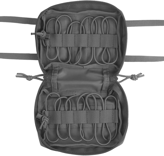 Tactical Medical Pouch - MOLLE IFAK &amp Trauma Kit Bag for First Aid Duty Belt EMT and Survival