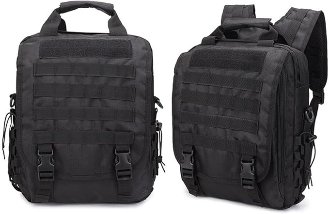 Military Tactical Backpack Army 3 Day Assault Pack Molle Bug out Bag Backpacks Computer Package For Men (Black)
