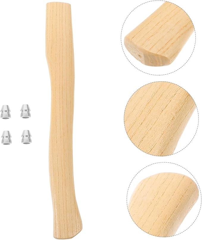 BESPORTBLE 5sets Wooden Axe Handle Replacement Axe Grip Handle Replacements Woodworking Tool