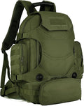 UNISTRENGH 40 Litre Tactical Backpack Multifunctional Trekking Rucksacks Outdoor Daypack Duffle Bag Urban Backpacking (Military Green)