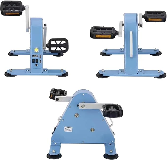 Foot Pedal Power Generator Emergency Pedal Generators with 2 USB Fast Charging Sockets 100w Portable Exercise Bike Generator Led Lighting Emergency Power Supply for Outdoor