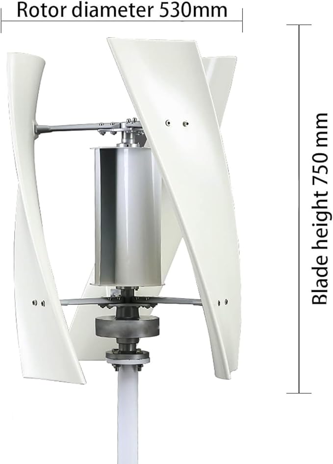 5000W Noiseless Magnetic Vertical Wind Turbine 3 Blades with Charge Controller 12V 24V Vertical Wind Generator for Garden24V