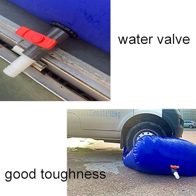 EMENAR High Capacity Outdoor Water BladderLarge-Capacity Foldable Water ContainerRVCamping Accessories Summer Solar Shower Bag WMEIE (Color : Blue Size : 1X1X0.5m(500L))