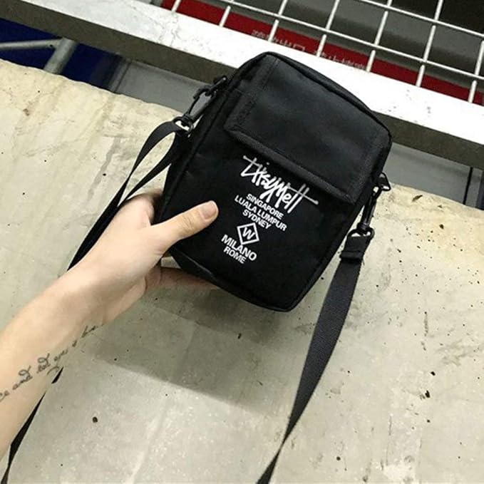Multifunction Tactical Bag Zipper Closure Storage Bag Small Waist Pack Outdoor Pocket Camera Bag Mobile Phone Bag Black