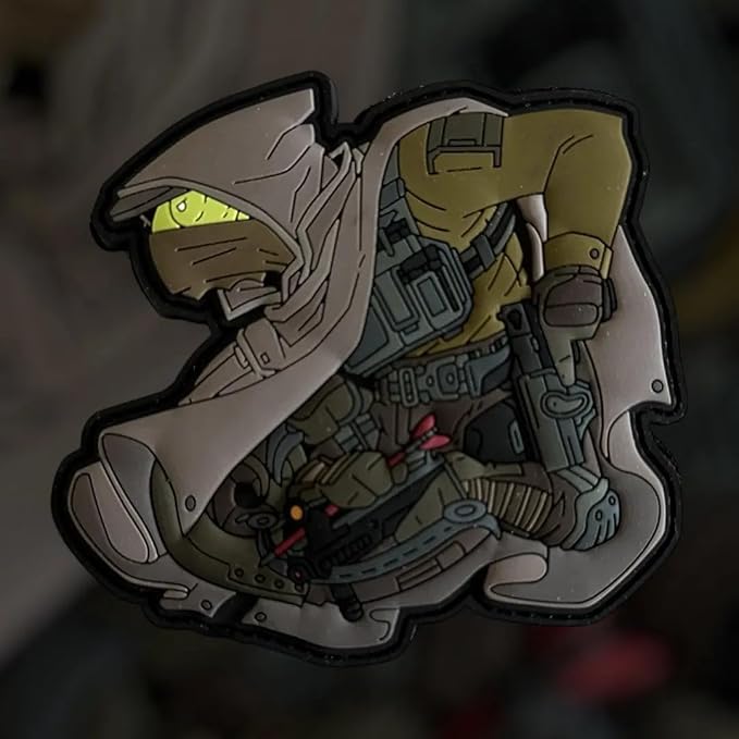 Patchlab Chameleon 175 the Nomad Morale Patch in Helikon Tactical Gear with Hooks Backing for All EDC Backpacks Caps and Alike...